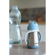 Load image into Gallery viewer, Beaba Stainless Steel Straw Cup 250ml