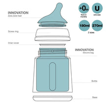 Load image into Gallery viewer, Suavinex Zero Zero Anti Colic Bottle 180ml - Adaptable Flow 0M+