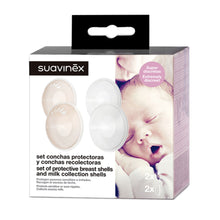Load image into Gallery viewer, Suavinex Protective Breast Shells & Milk Collection Shells Set of 2