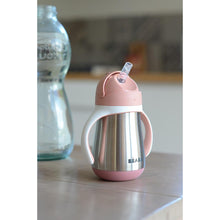 Load image into Gallery viewer, Beaba Stainless Steel Straw Cup 250ml
