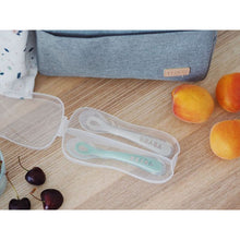 Load image into Gallery viewer, Beaba 2nd Stage Silicone Spoons &amp; Case 2 Pack
